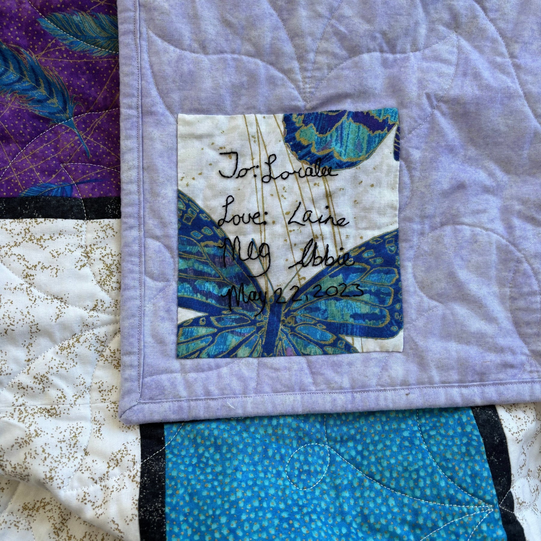 Hand Embroidered Quilt Labels - Lindley General Store