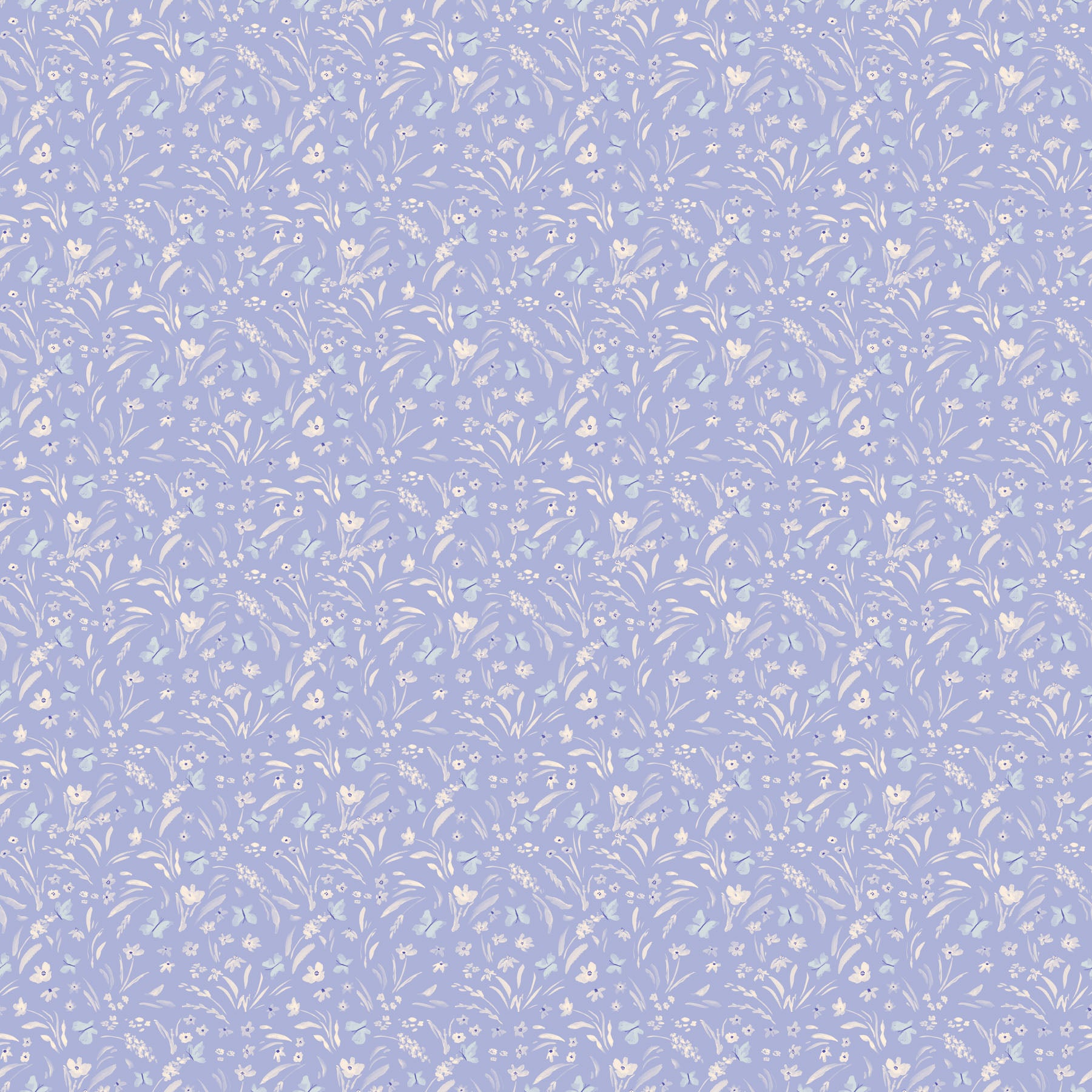 Golden Hour Quilt Fabric Butterflies Blue