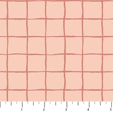 FIGO FabricsGolden Hour Check PeachFabric