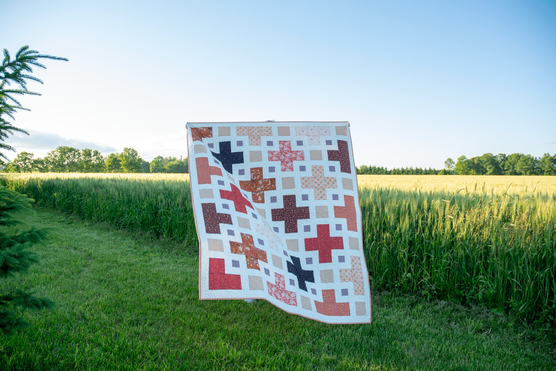 Amber Sunset Violet Quilt Kit | Art Gallery Fabrics