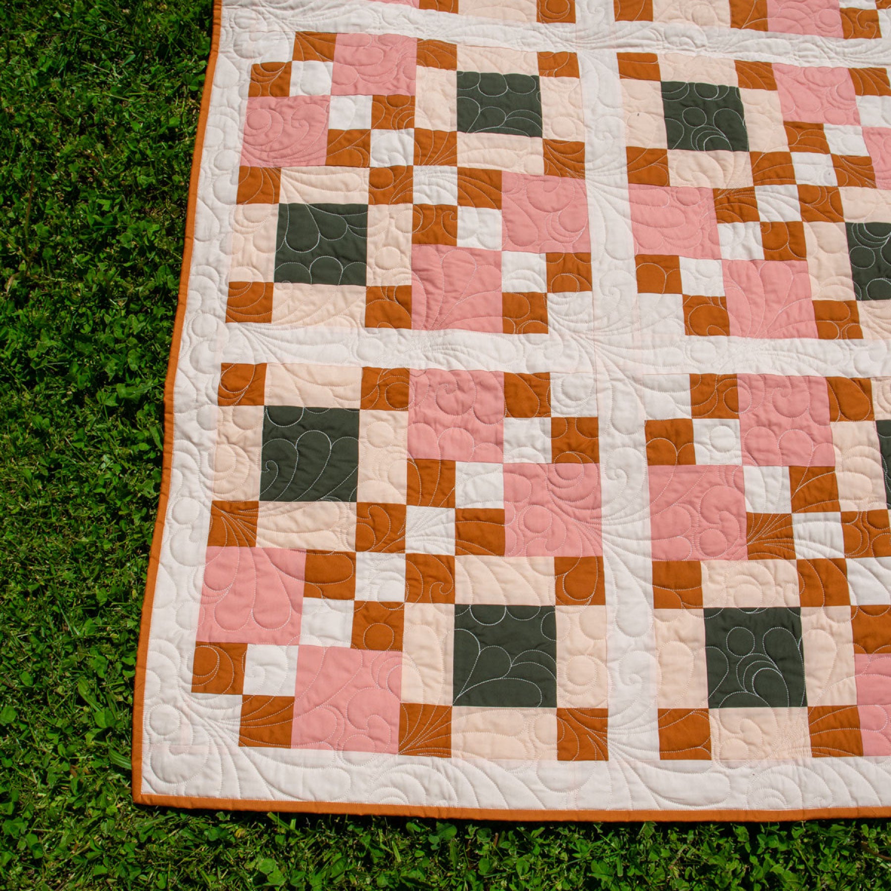 Art Deco Laura's 4-Patch Small Throw Fabric Kit