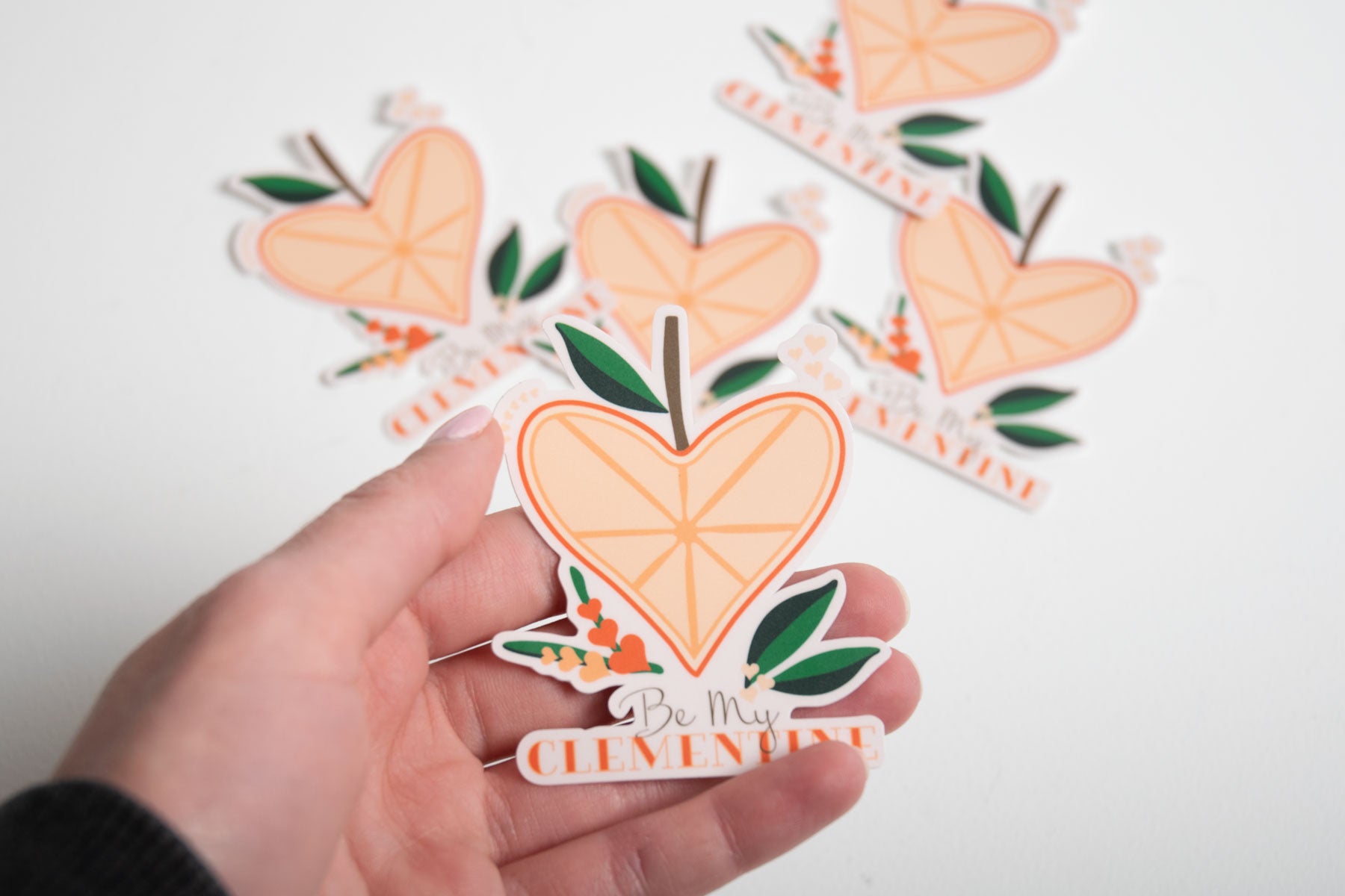 Be My Clementine Cute Punny 3" Sticker