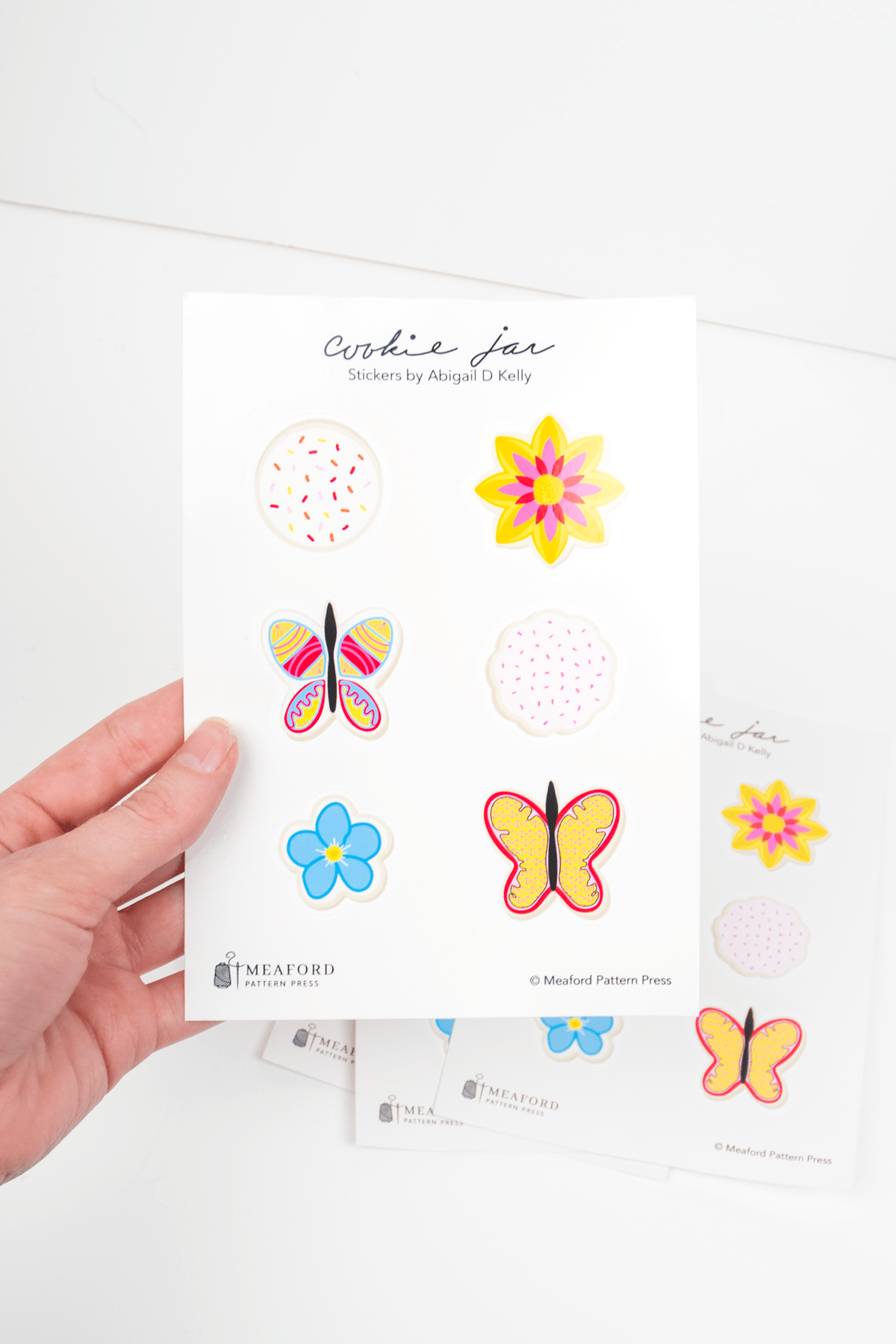 Meaford Pattern PressCookie Jar Sticker SheetStickers