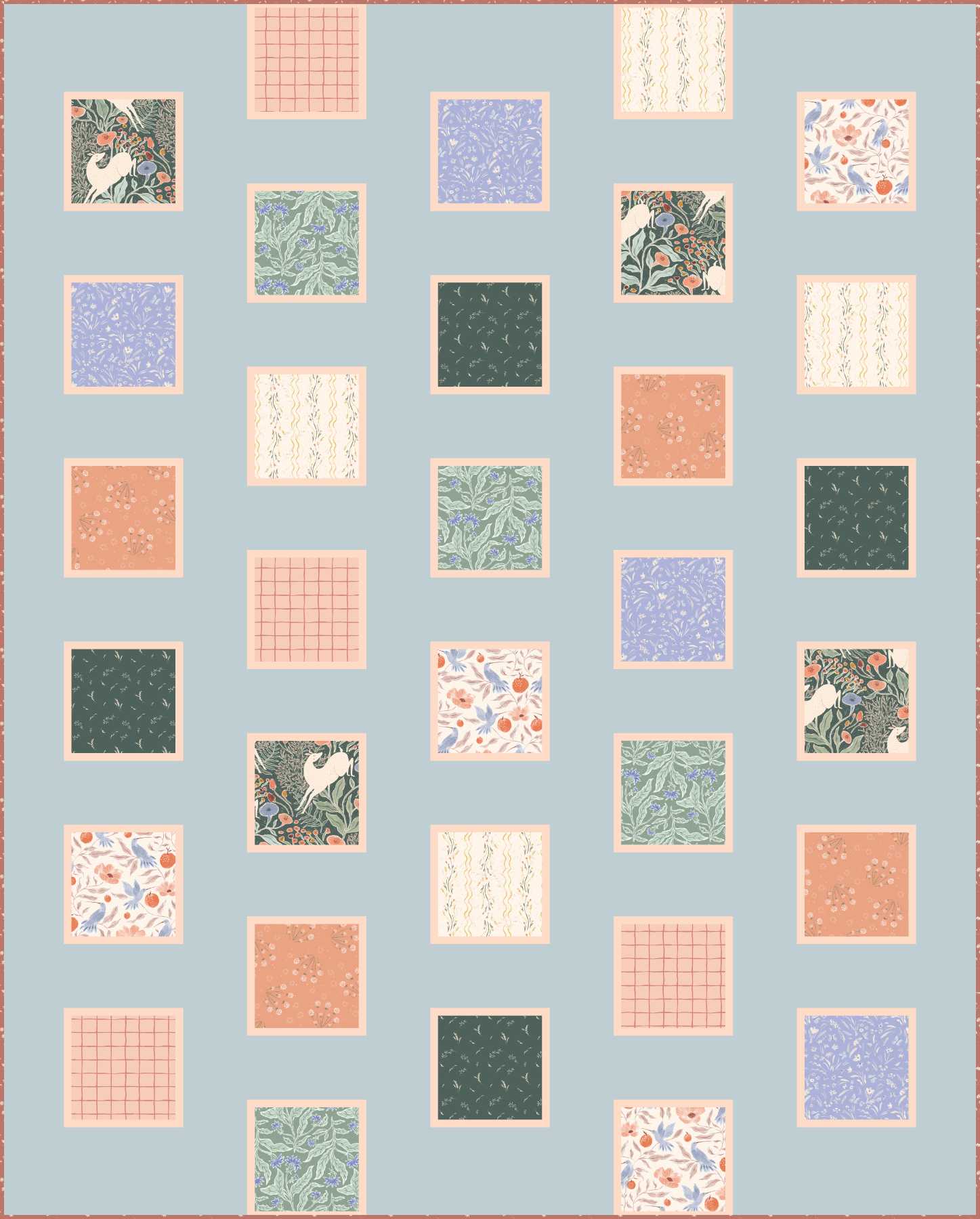 FIGO FabricsGolden Hour Peter's Pictures Quilt KitQuilt Kits