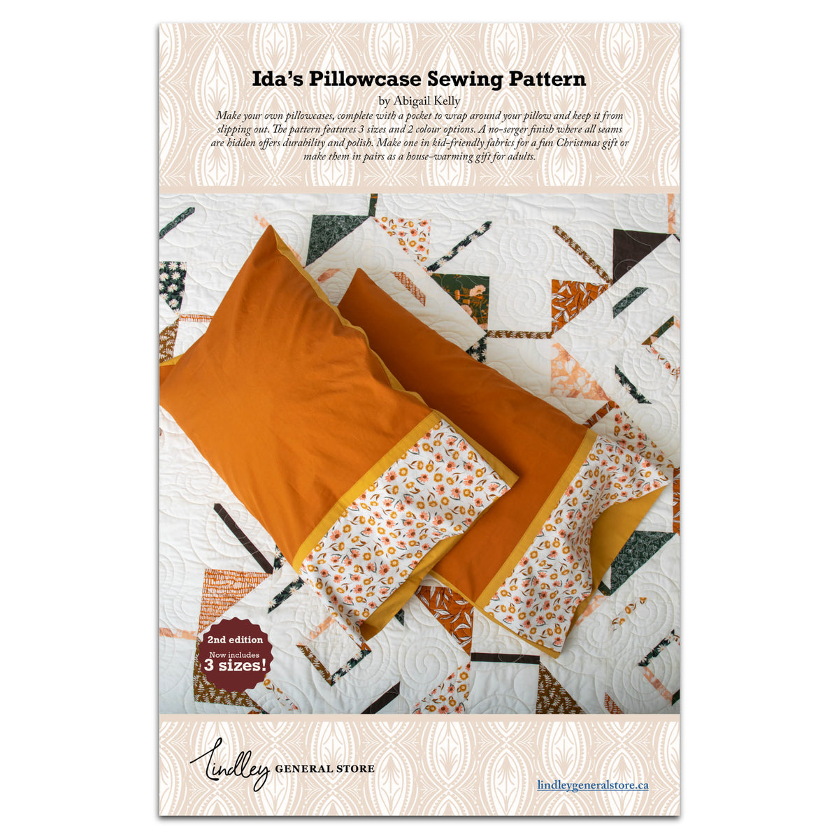 Ida's Pillowcase Sewing Pattern | Lindley General Store