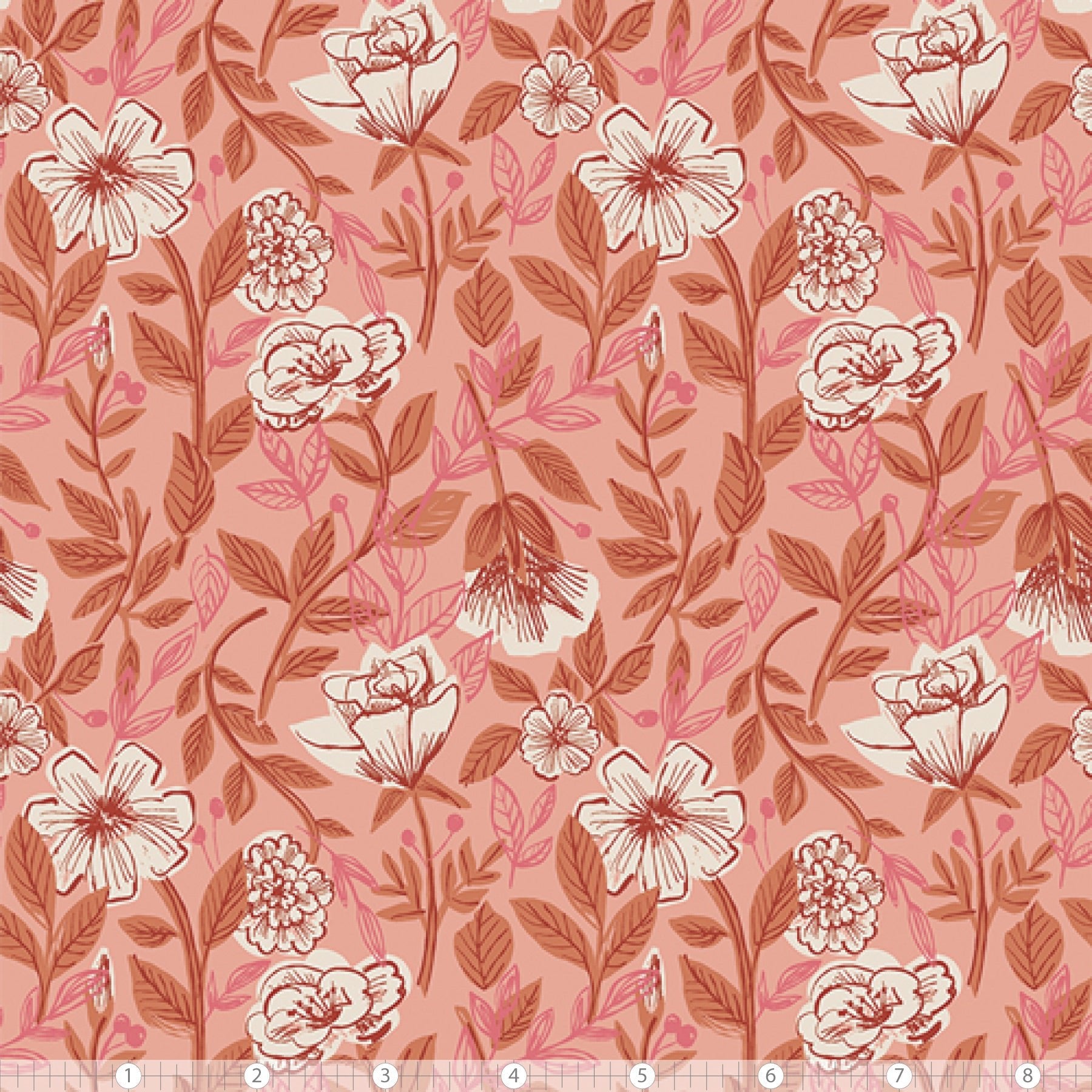 Art Gallery FabricsKindred Quilt Fabric Late Bloomer PinkFabric