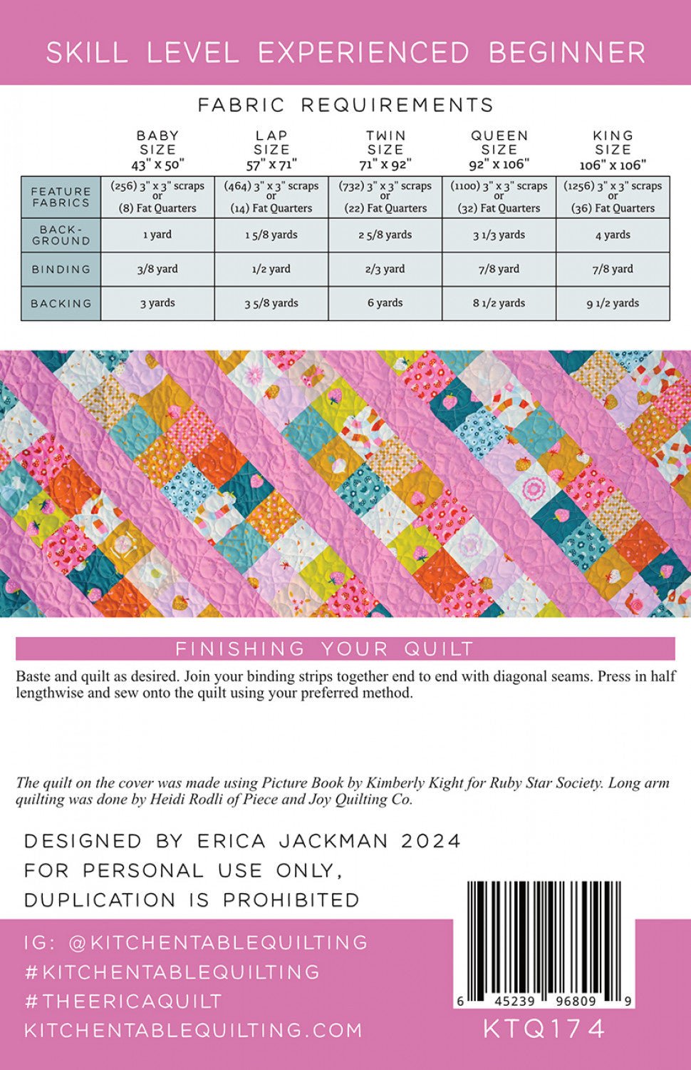 Kitchen Table QuiltingThe Erica Quilt PatternQuilt Patterns