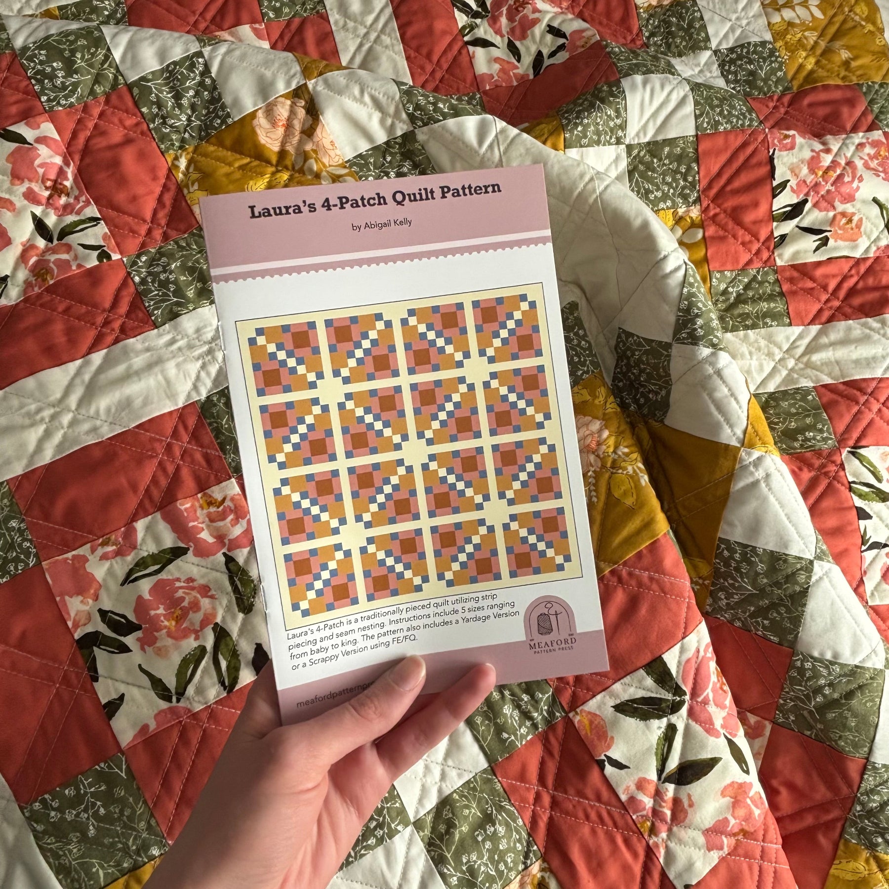 Laura's 4-Patch Printed Quilt Patterns