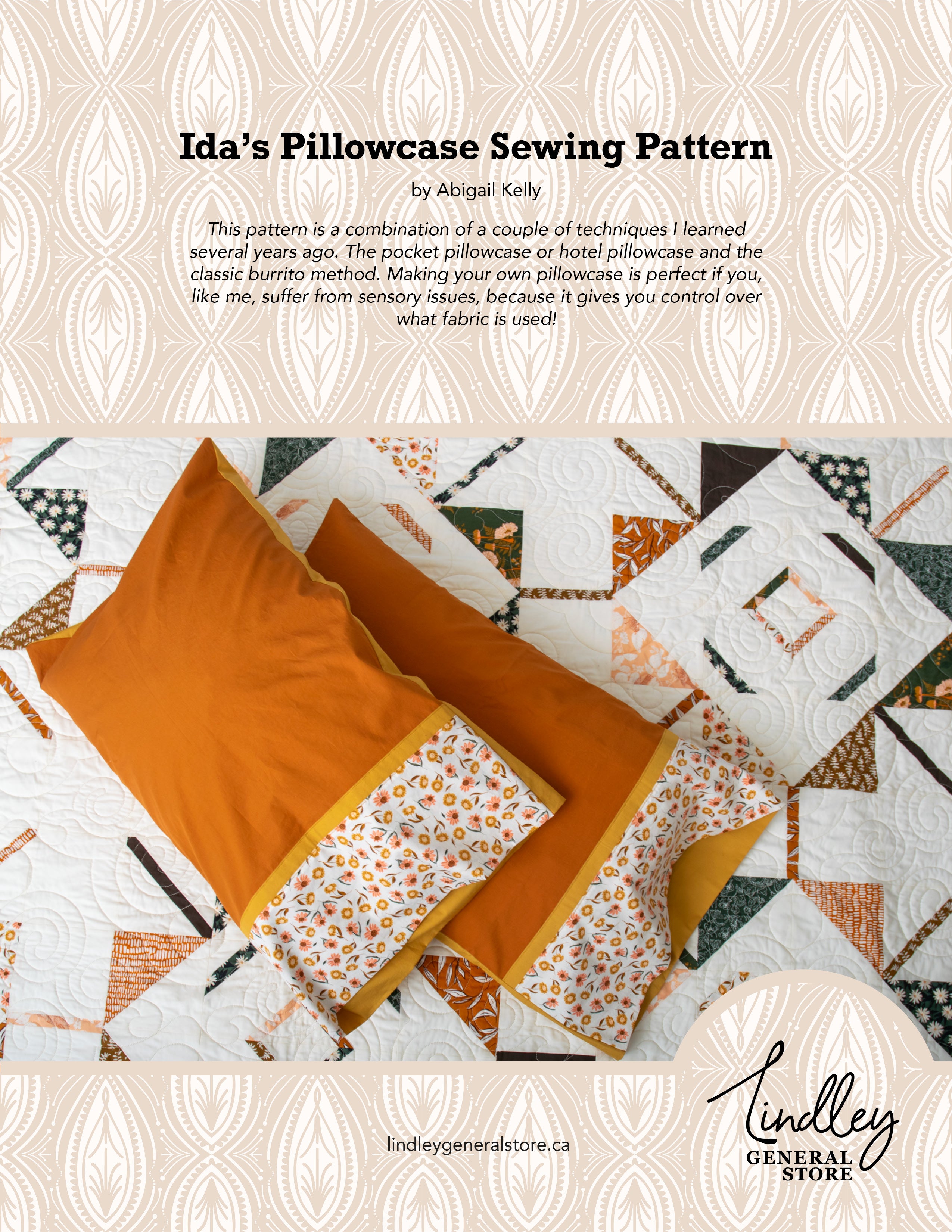 Pillowcase Sewing Pattern For Quilters