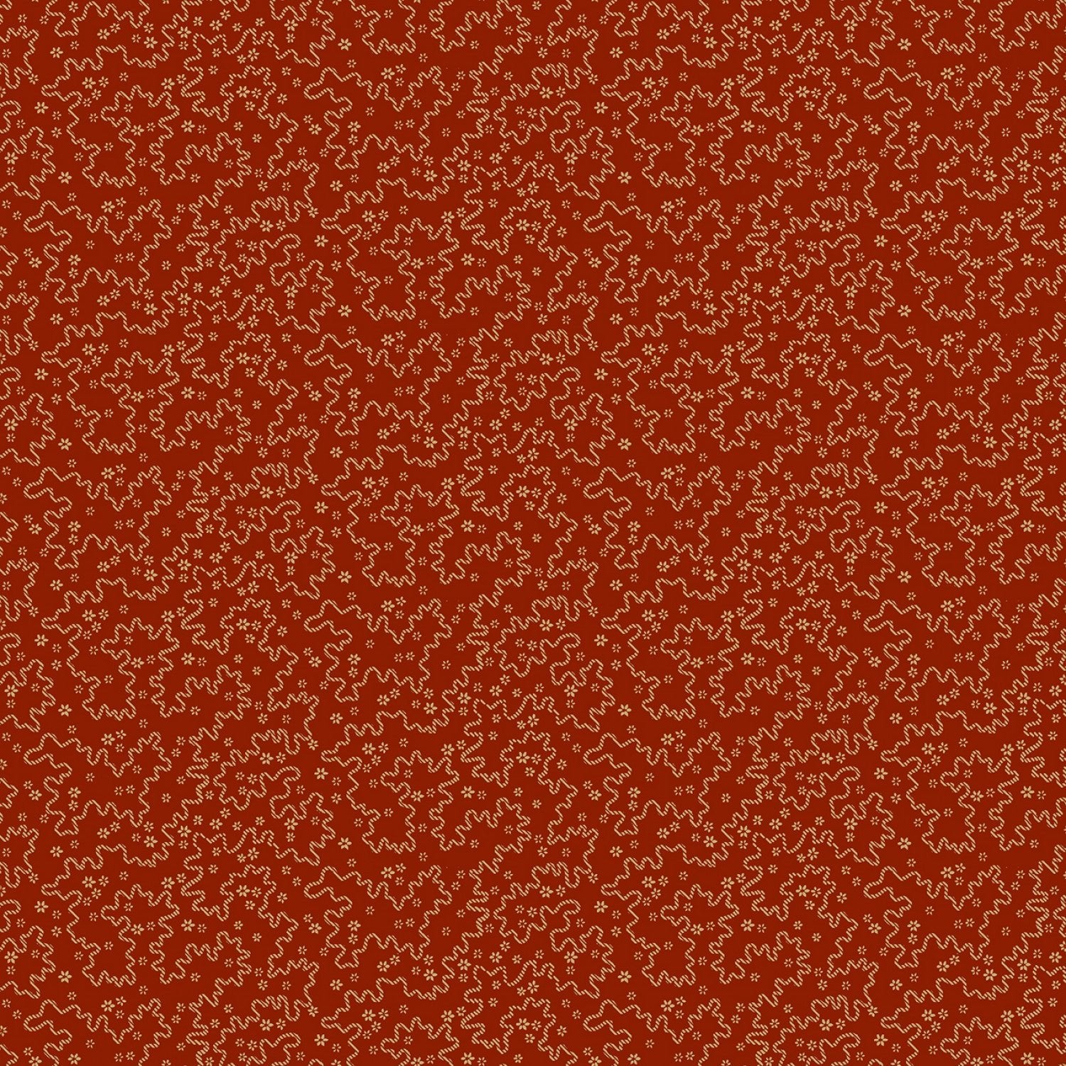 Marcus FabricsTree Farm Quilt Fabric Pine Needle Trail RedFabric