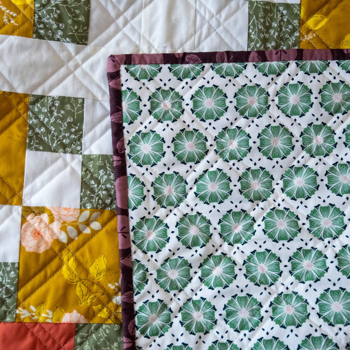 Rose Garden Laura's 4 Patch Backing Fabric