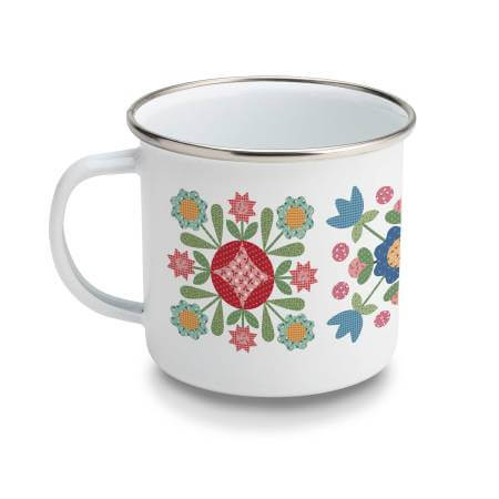 Lori Holt Enamelware Quilt-inspired Coffee Mug