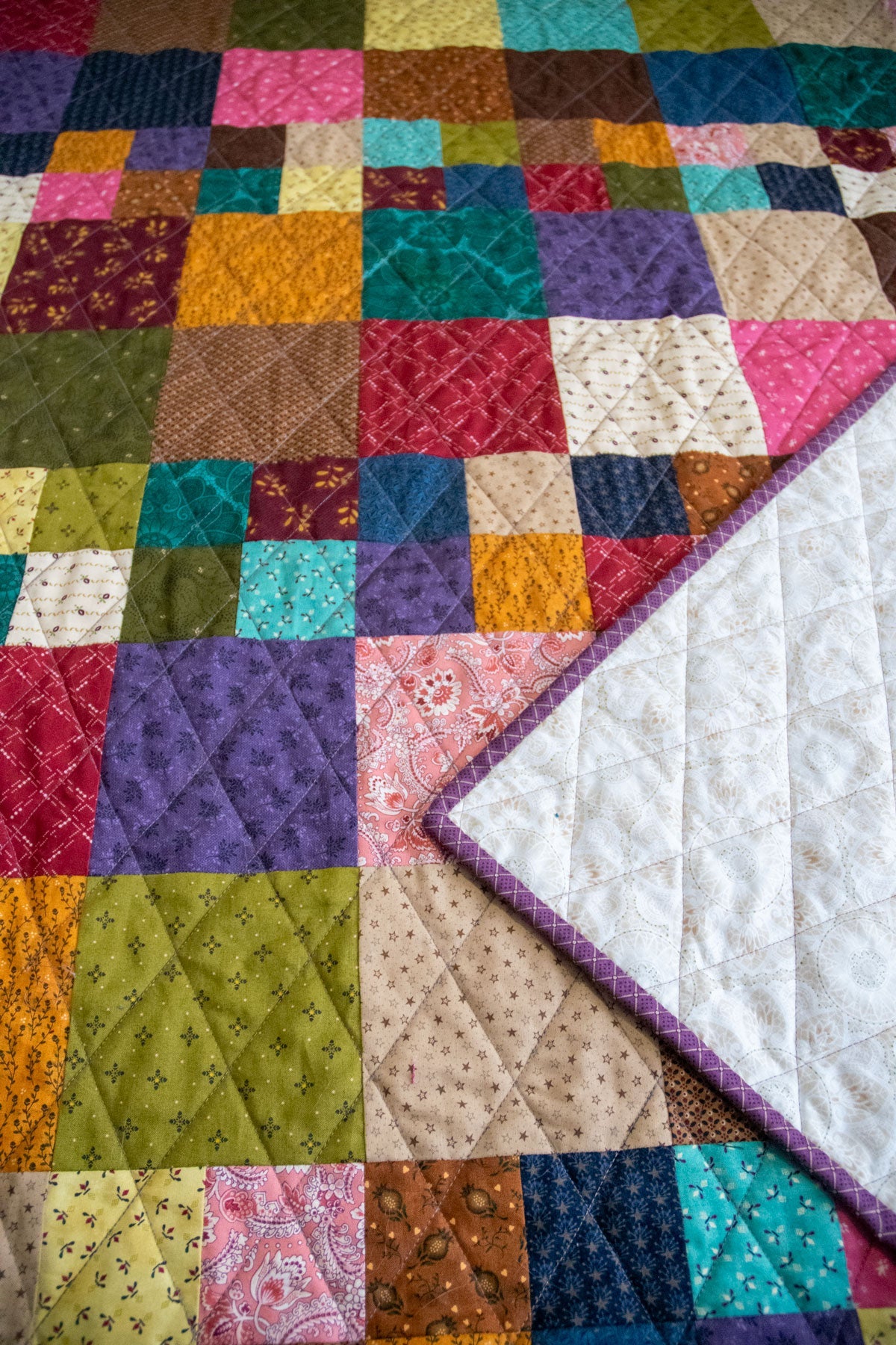 Mary's Patchwork Quilt Pattern - printed
