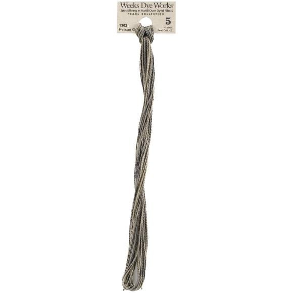 Weeks Dye WorksOver - Dyed Perle Cotton Size 5 Thread 1302 Pelican GreyThread & Floss