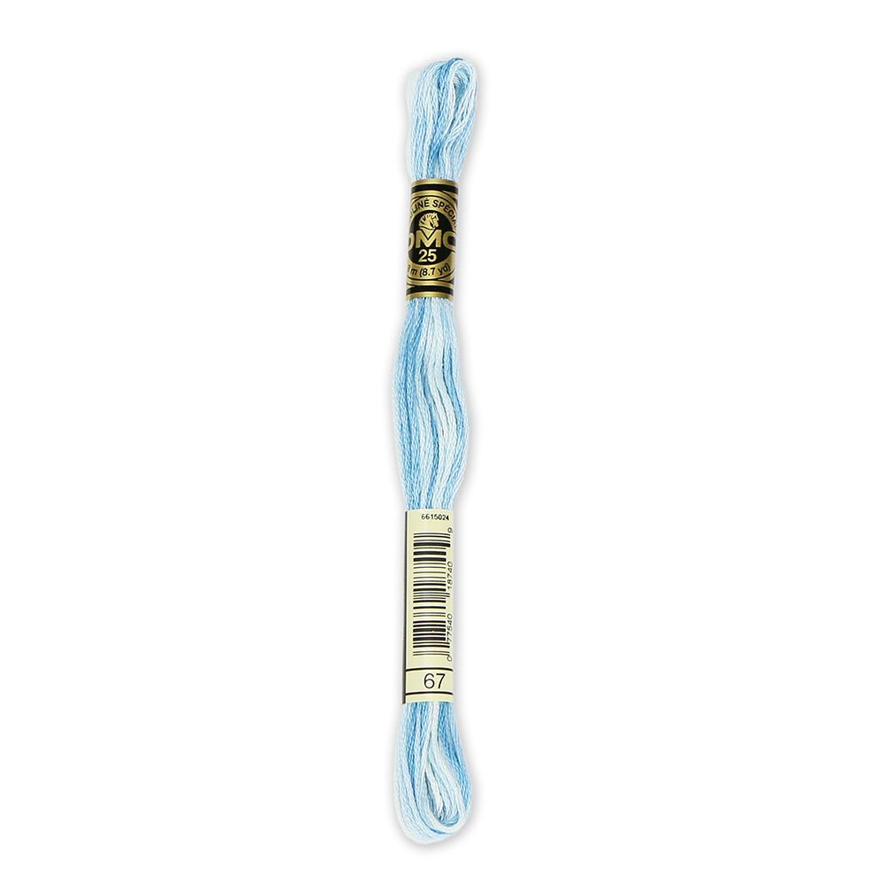 DMC6 - Strand Embroidery Floss 67 Variegated Baby BlueThread & Floss