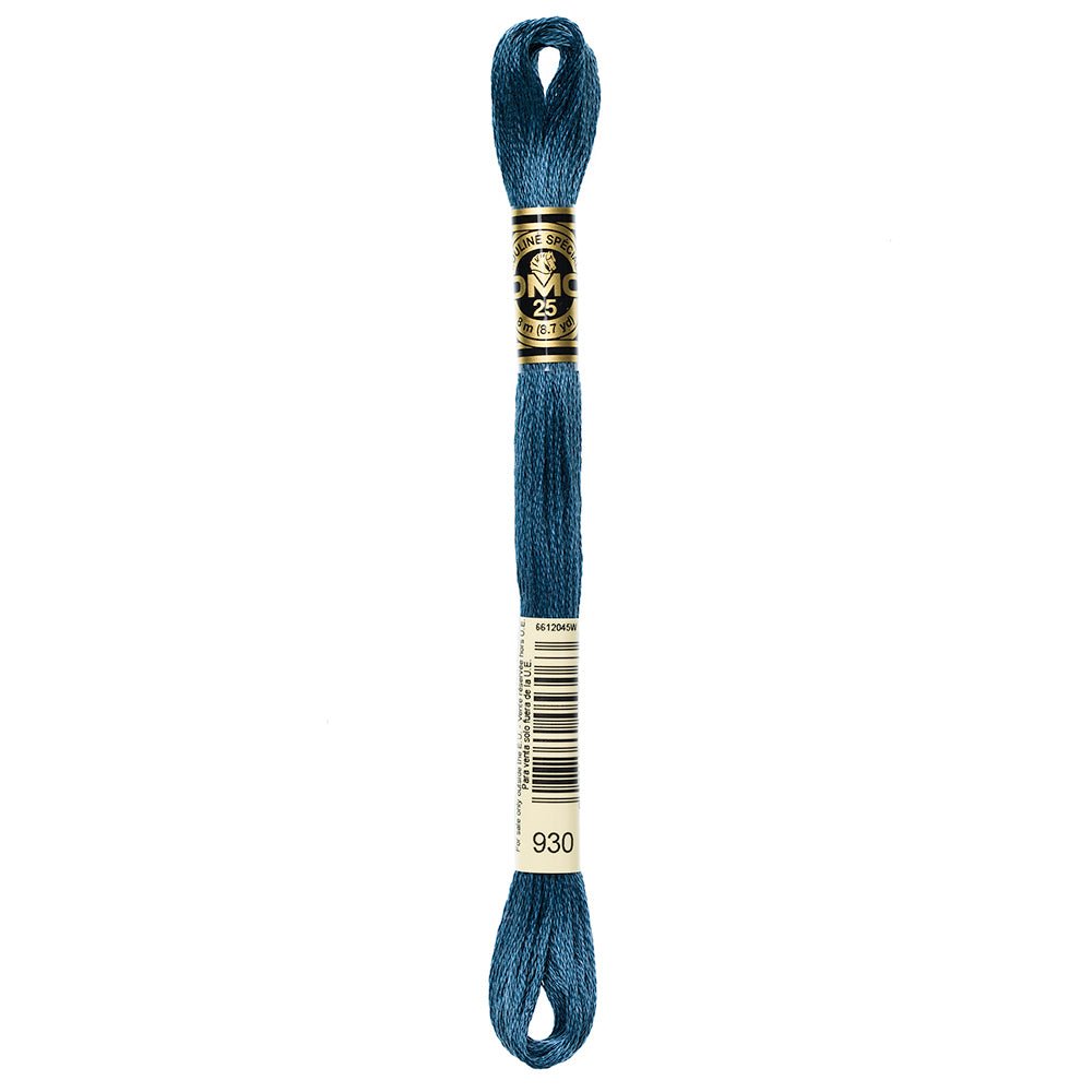 DMC6 - Strand Embroidery Floss 930 Antique BlueThread & Floss