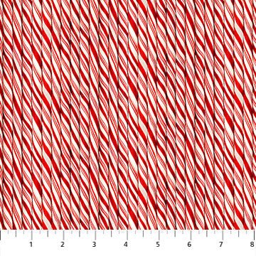 NorthcottHere Comes Santa Fabric Candy CanesFabric