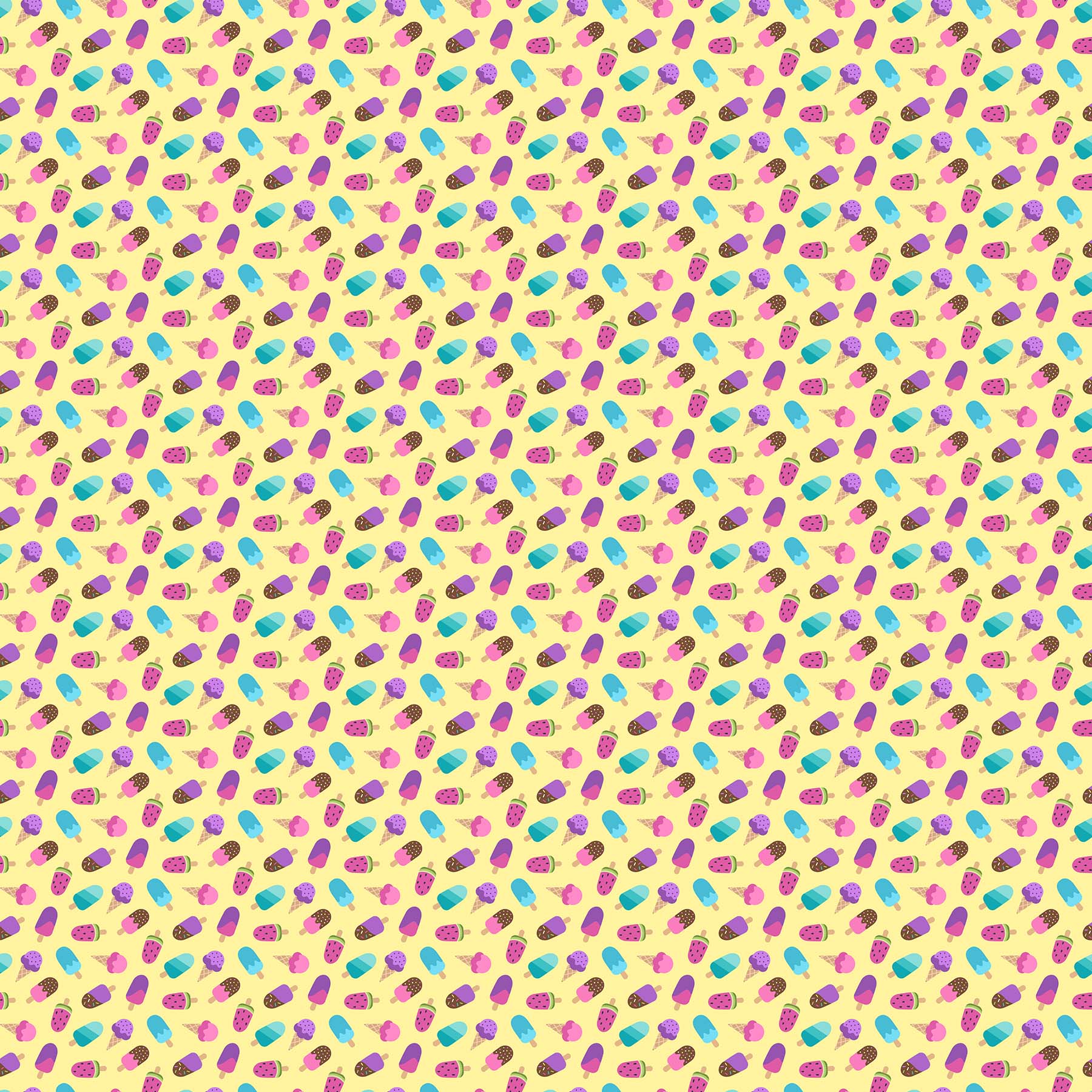 NorthcottDreamland Fabric Ice Cream YellowFabric