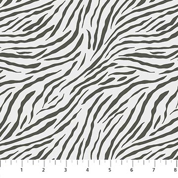 NorthcottBaby Safari Quilt Fabric Zebra Print WhiteFabric
