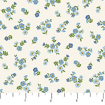 NorthcottSomething Blue Calico CreamFabric