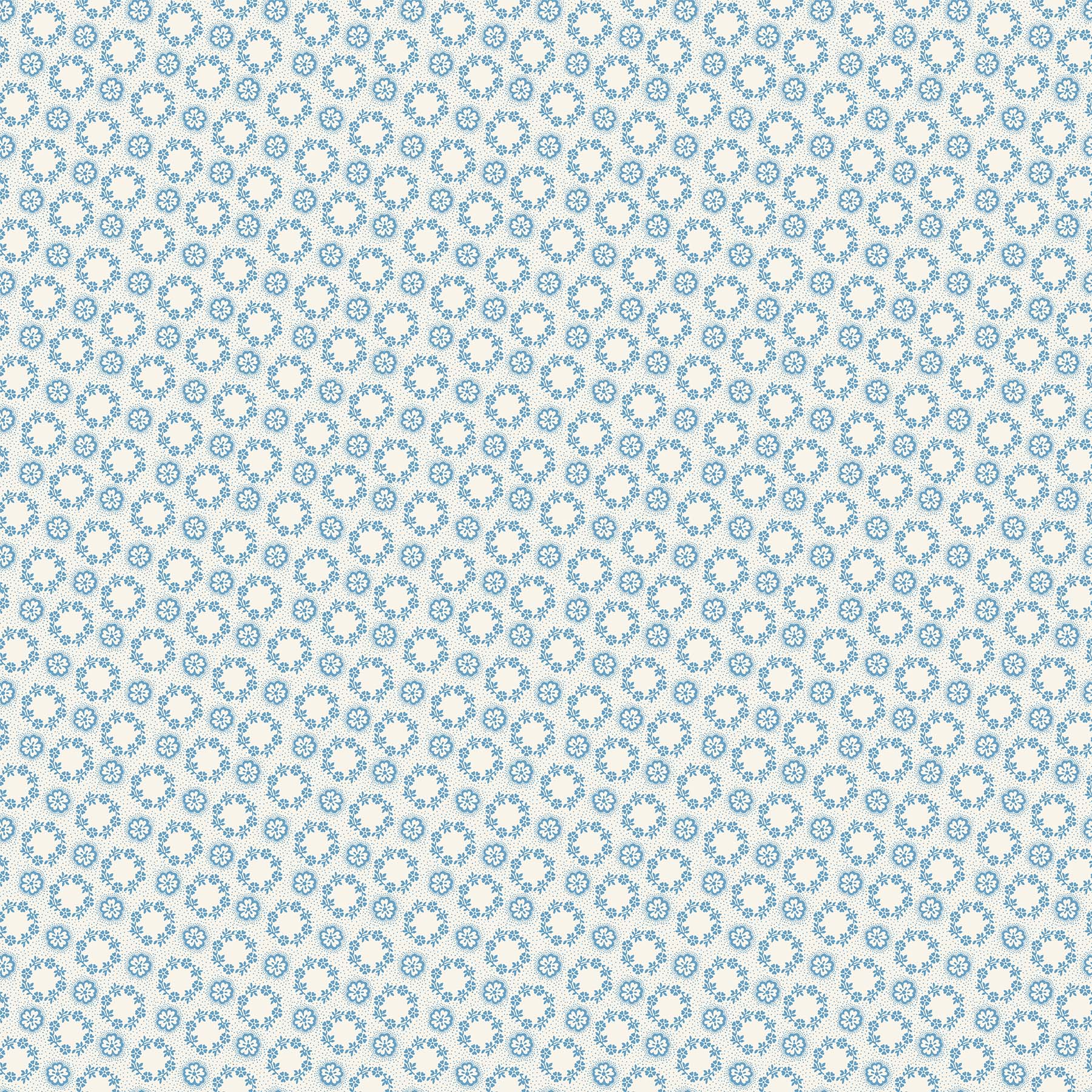 NorthcottSomething Blue Quilt Fabric Foulard CreamFabric