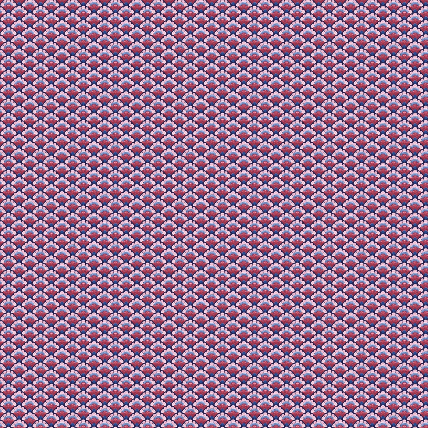 NorthcottWillowberry Lane Quilt Fabric Fans RedFabric