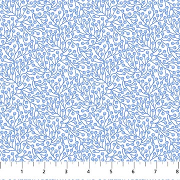 Willowberry Lane Quilt Fabric Branches Blue