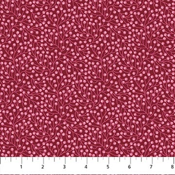NorthcottWillowberry Lane Quilt Fabric Branches RedFabric