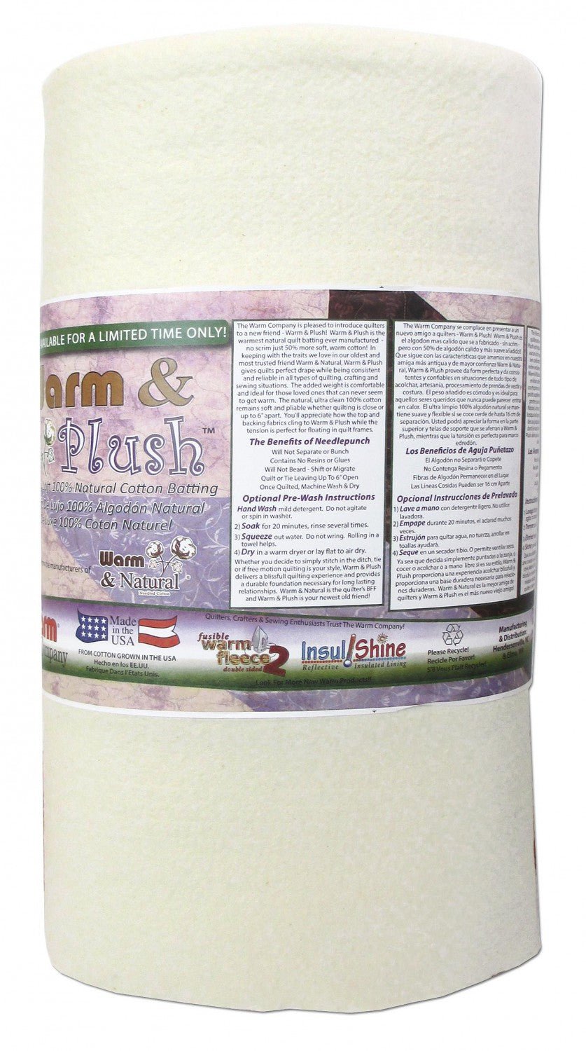 Warm Company45in. Wide Batting Warm & Plush CottonBatting