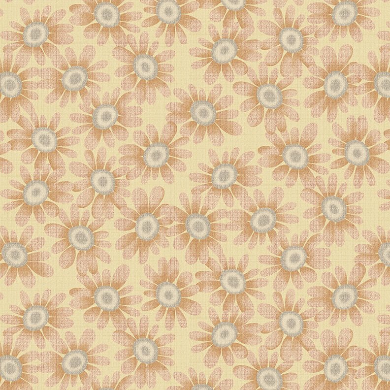 Henry GlassBlessings of Home Quilt Fabric Sunflowers Lt PumpkinFabric