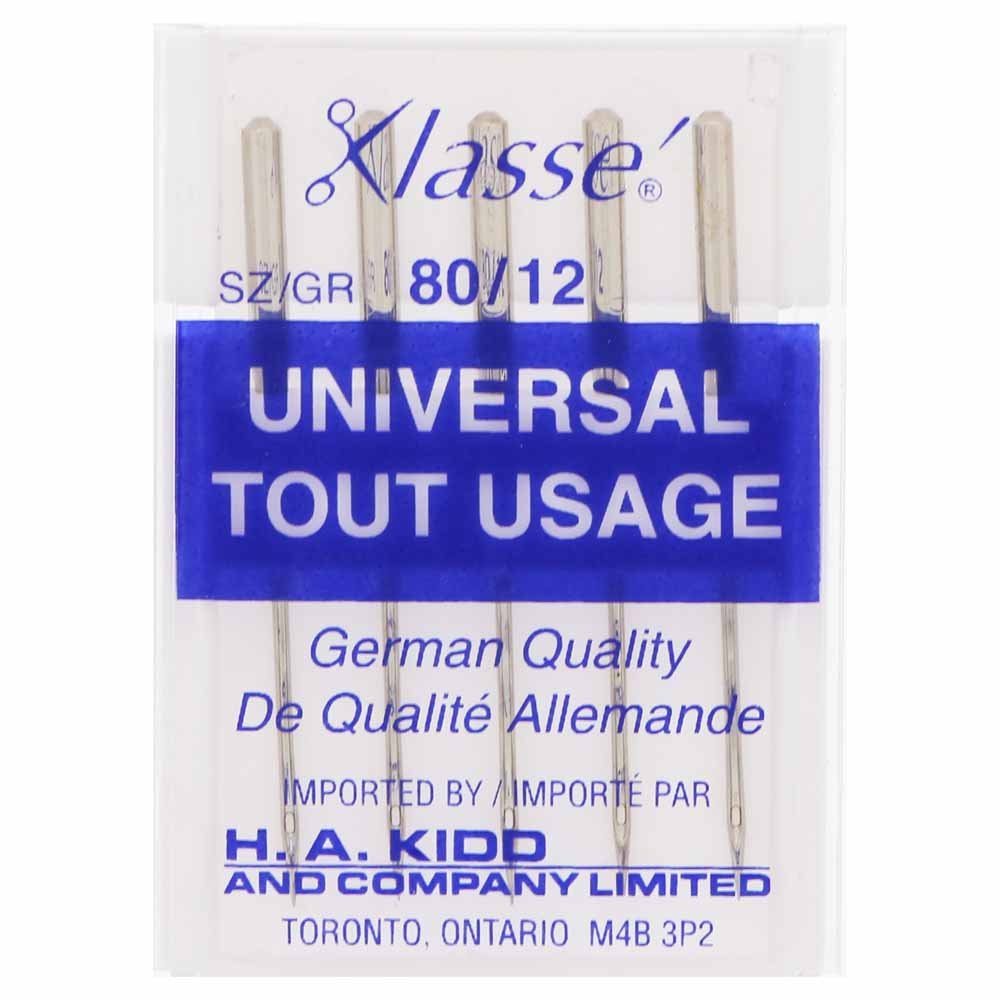KlasséUniversal Sharps Machine Needles 80/12 - 5ctSewing Machine Needles