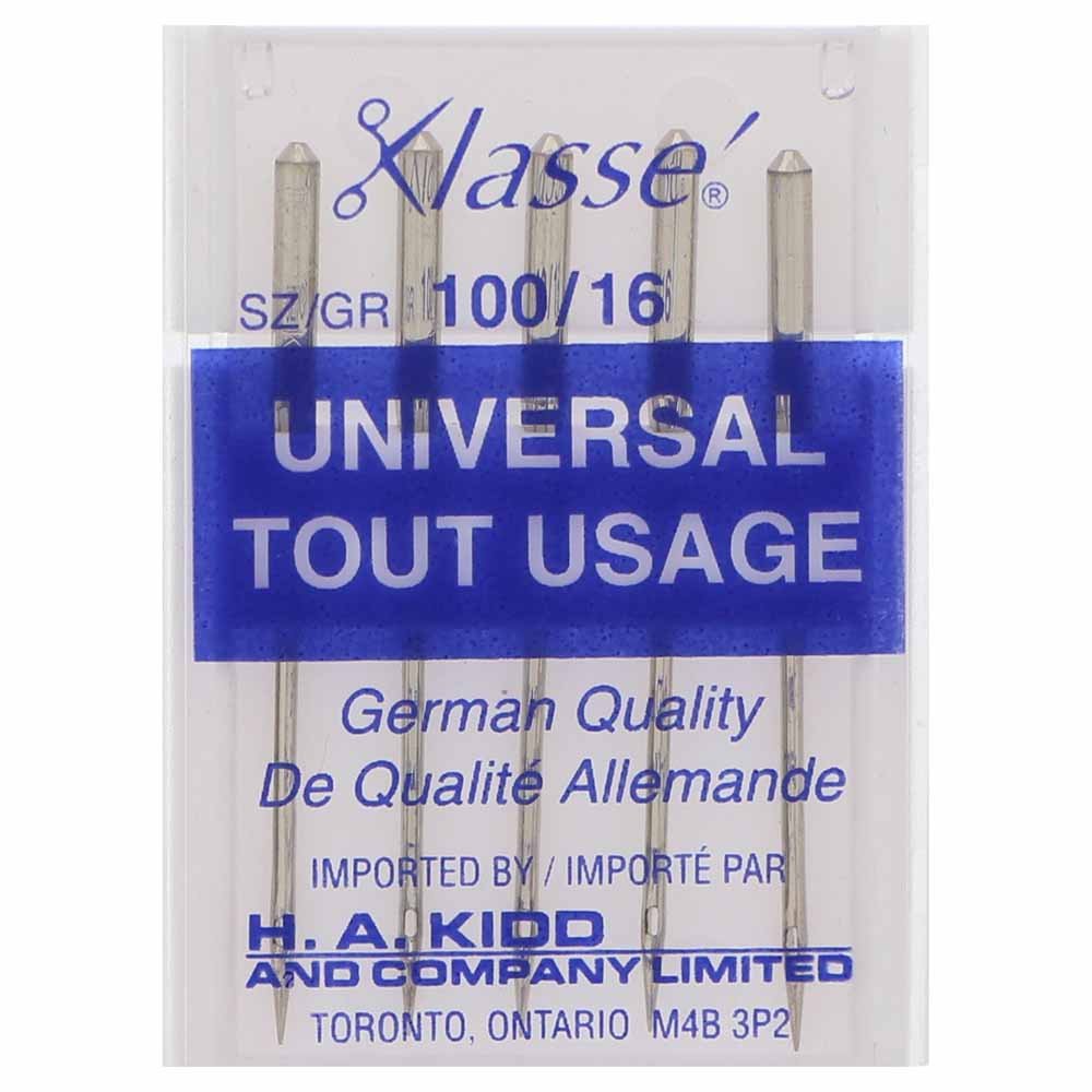 KlasséUniversal Sharps Machine Needles 100/16 - 5ctSewing Machine Needles