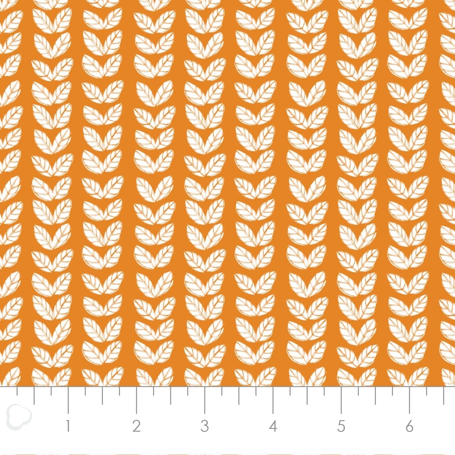 Camelot FabricsLa Dolce Quilt Fabric Vita Leaves OrangeFabric