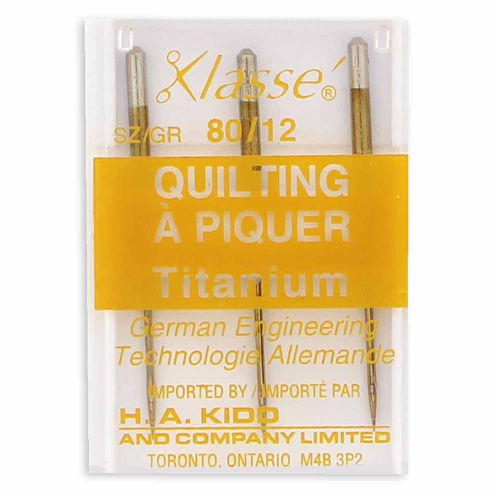KlasséTitanium Quilting Needles 3ctSewing Machine Needles