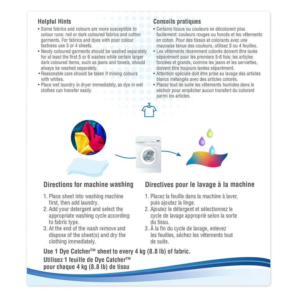 UNIQUEDye Catcher Sheets 20pcLaundry Care