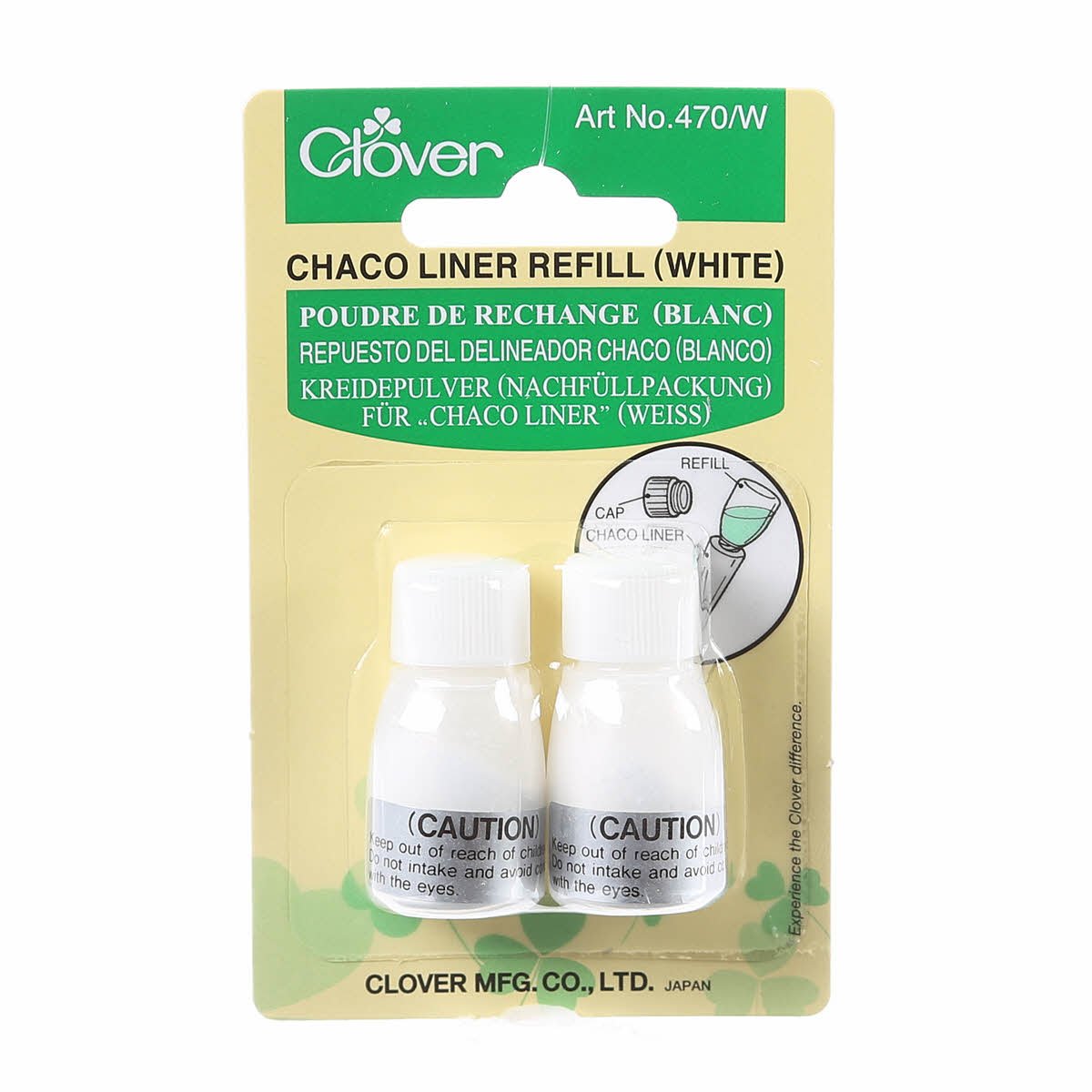 CLOVERChalk Powder Refill WhiteFabric Marking
