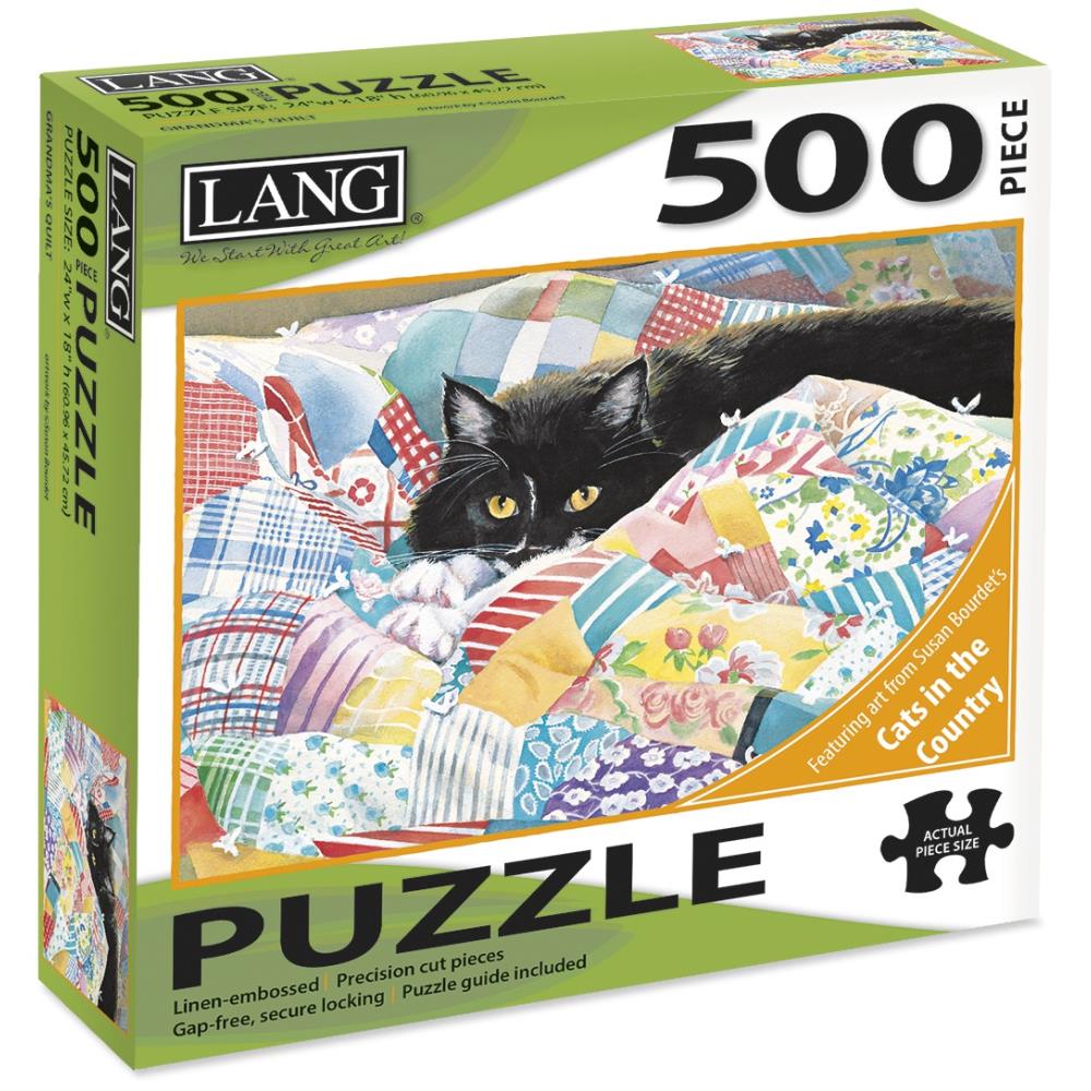 Grandma's Quilt 500 piece Jigsaw Puzzle by Lang