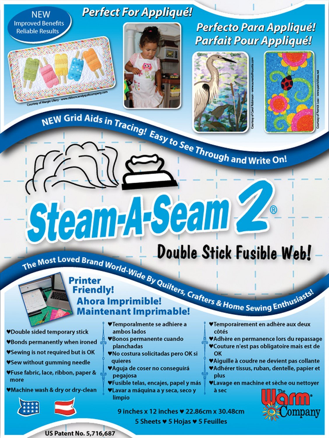 Warm CompanySteam A Seam 2 Reg 9in x 12in 5ctInterfacing