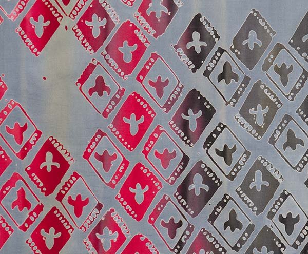 Banyan BatiksTie One On Batik Fabric Manhattan Diamonds GreyFabric