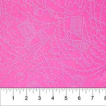 Banyan BatiksFloral Boxes Batik Fabric Dotted Boxes PinkFabric