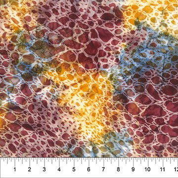 Banyan BatiksOn The Wild Side Batik Fabric Animal Skin SunglowFabric