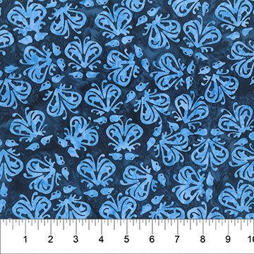 Banyan BatiksVintique Batik Quilt Fabric Perfume Bottles BlueFabric