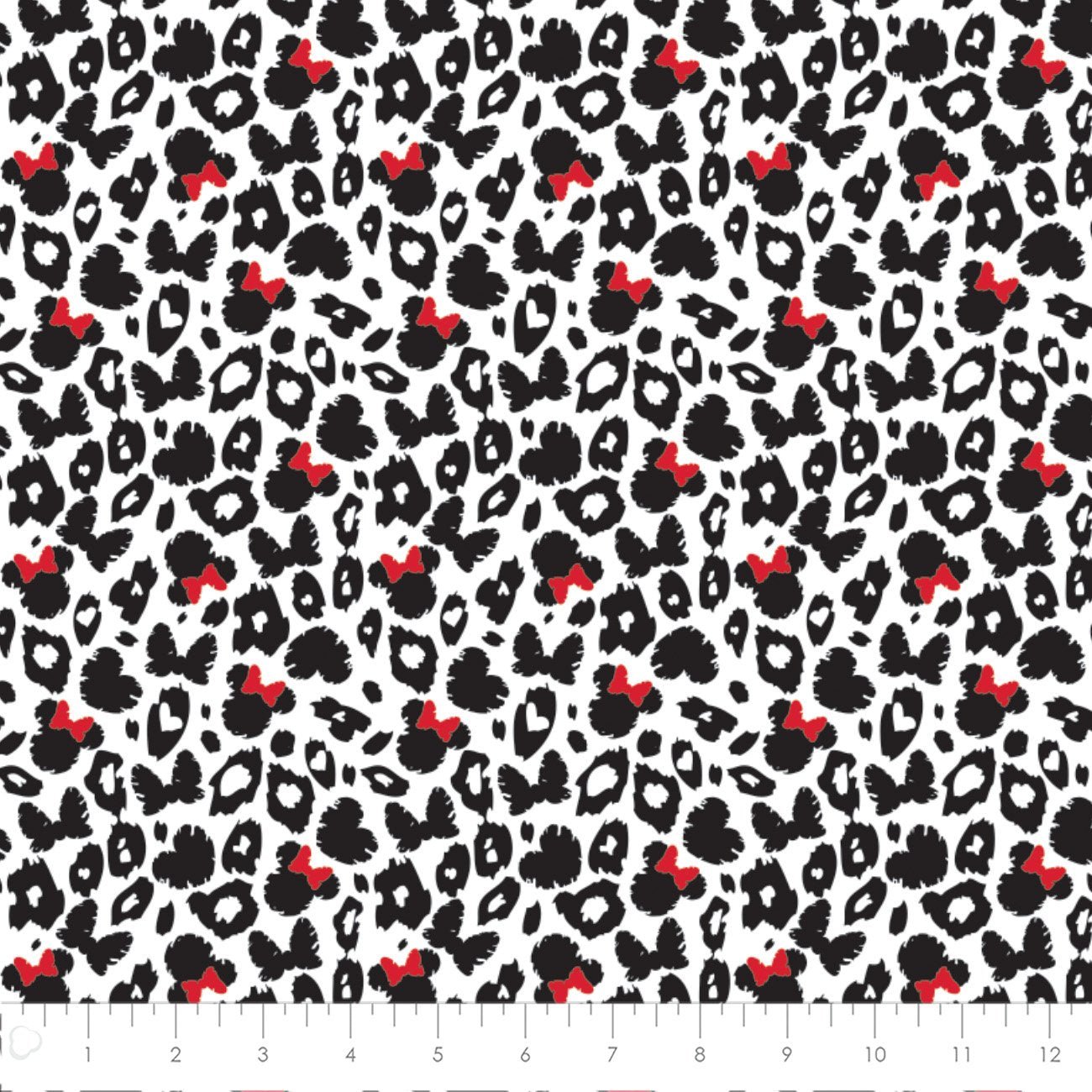 Camelot FabricsDreaming In Dots Quilt Fabric Leopard Print WhiteFabric