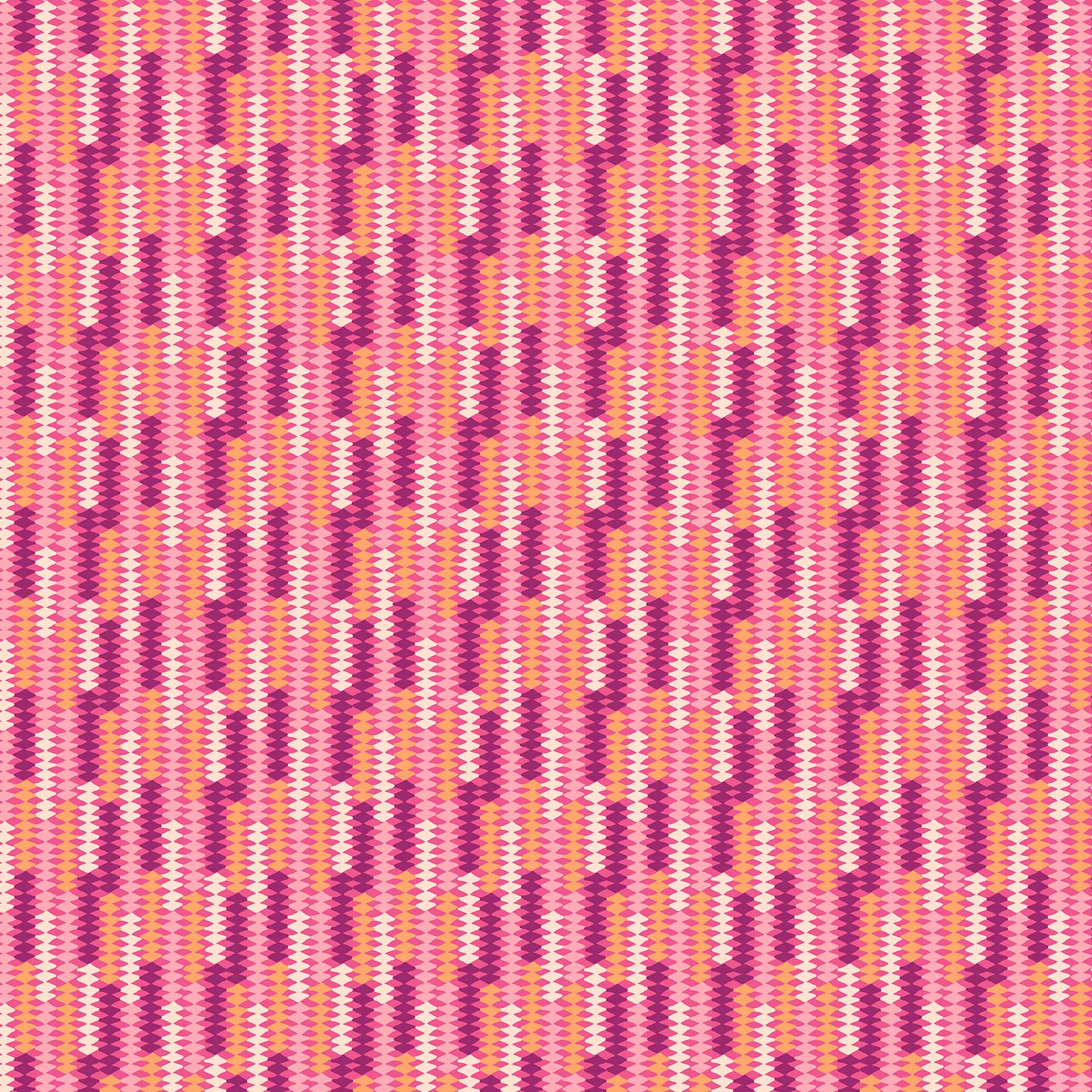 FIGO FabricsMountain Meadow Quilt Fabric Diamonds PlumFabric