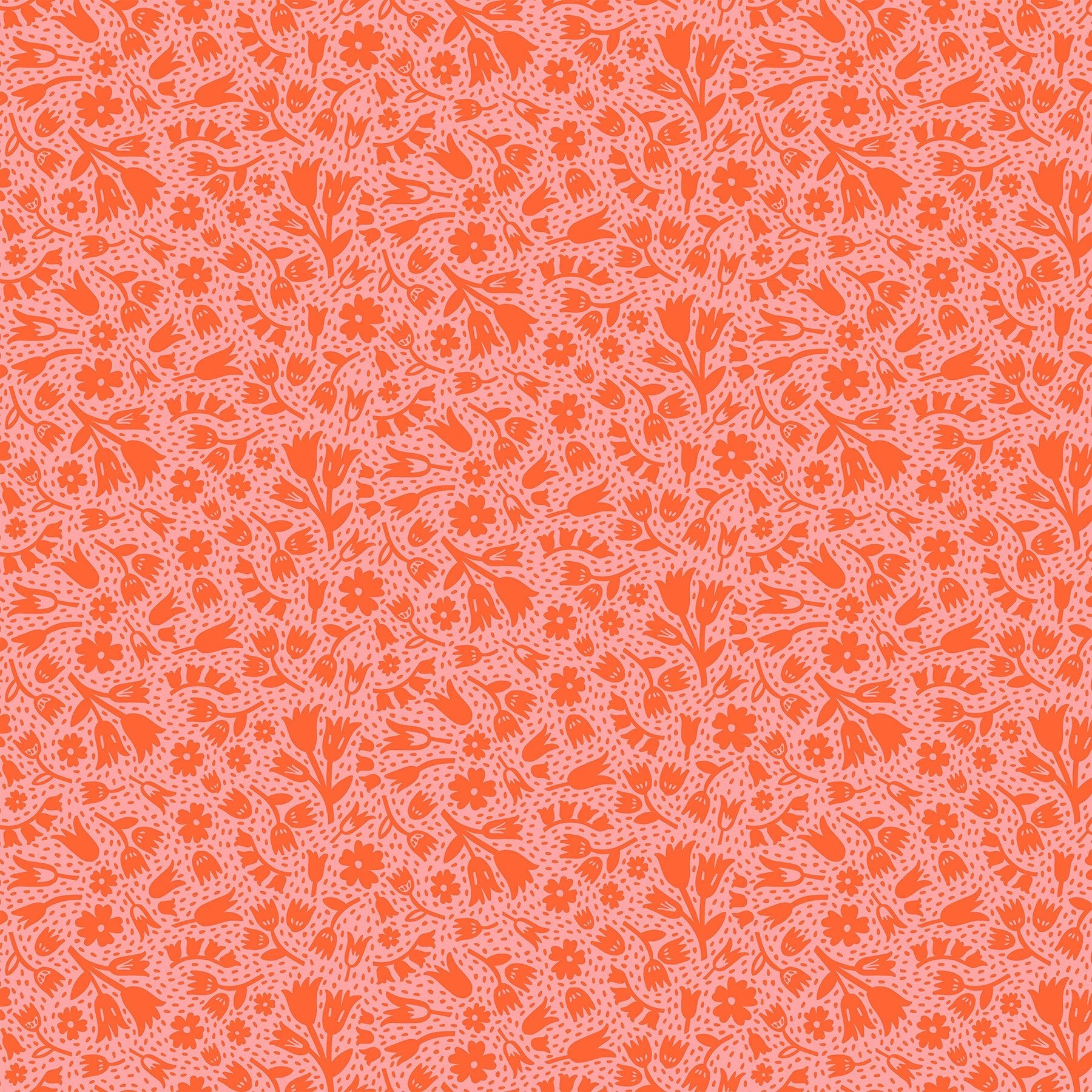 FIGO FabricsSqueeze Flowers PinkFabric