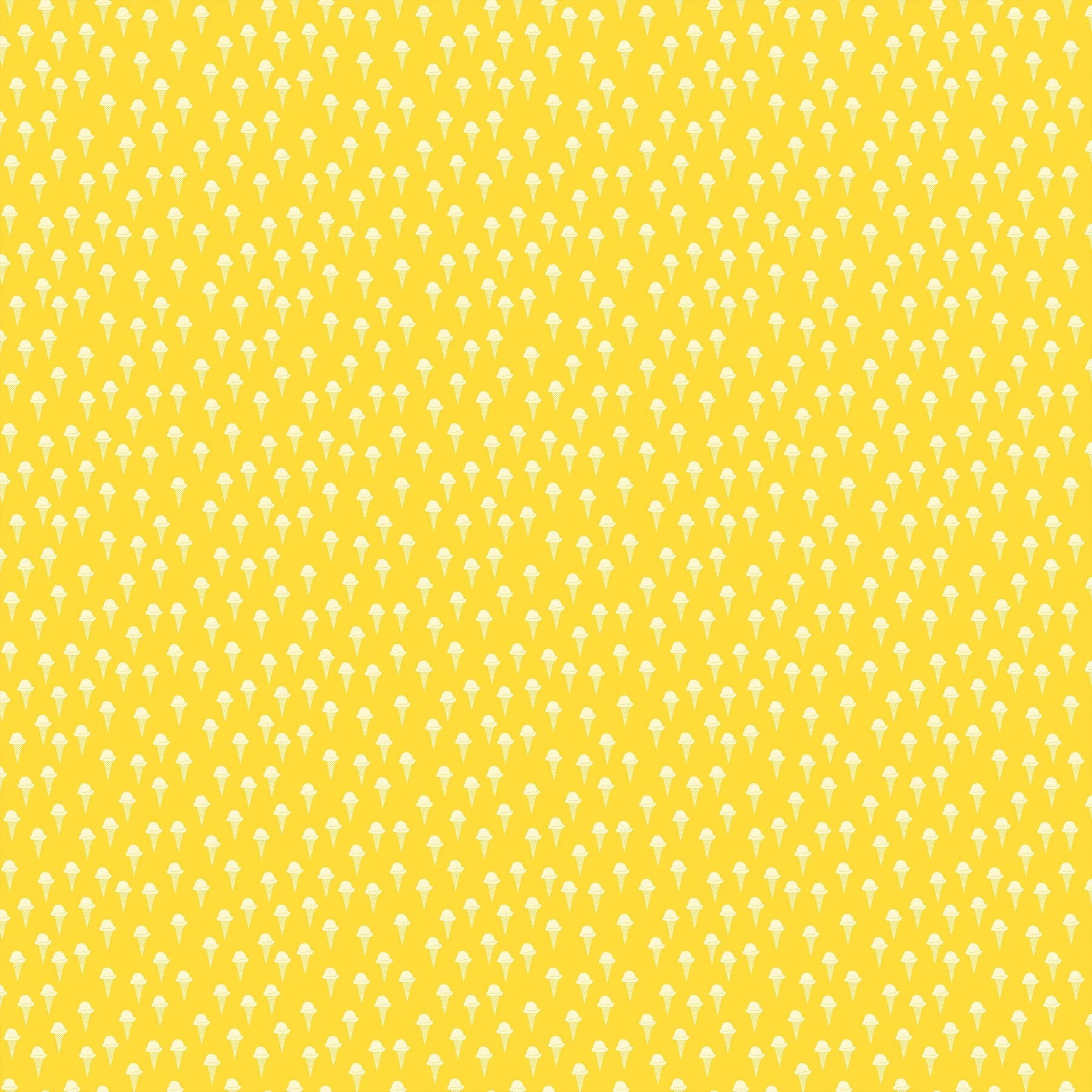 FIGO Fabrics Squeeze Ice Cream Cones Yellow