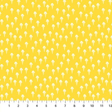 FIGO Fabrics Squeeze Ice Cream Cones Yellow