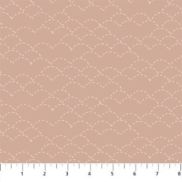 FIGO FabricsHand Stitched Quilt Fabric Stitches BeigeFabric