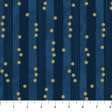 FIGO FabricsBijou Quilt Fabric Strings SapphireFabric