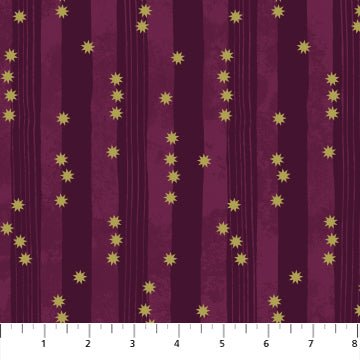 FIGO FabricsBijou Quilt Fabric Strings AmethystFabric
